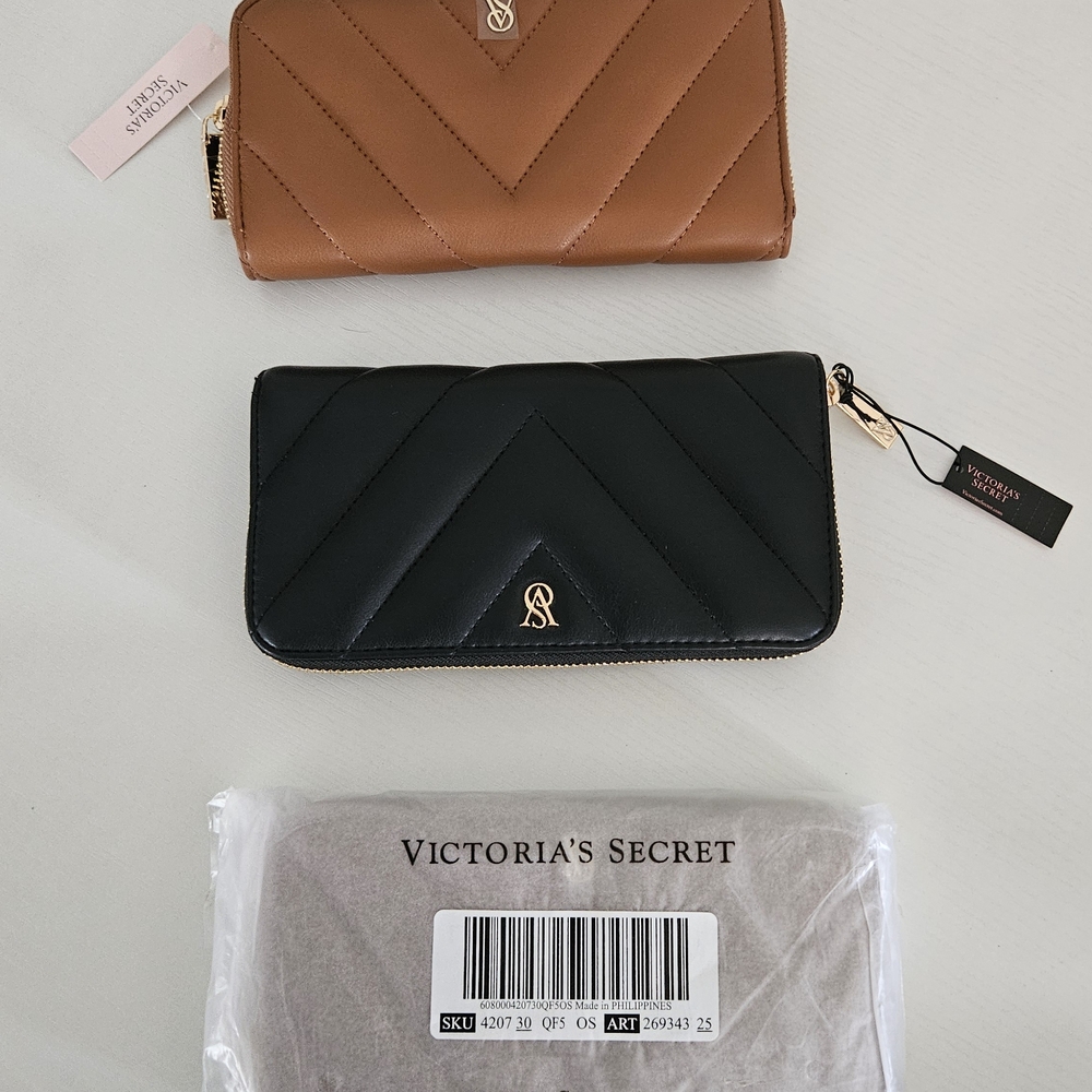 Victoria's Secret Black and Brown Wallet Collection